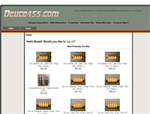 Tablet Screenshot of deuce45s.com